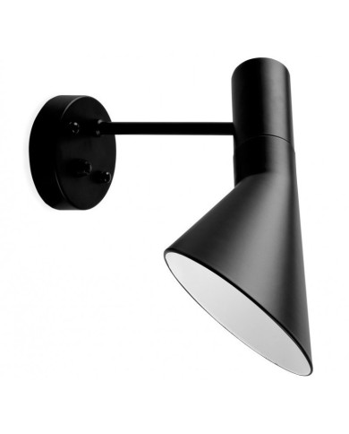 Lámpara JACOB, aplique de pared, negra