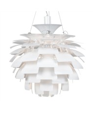 Lámpara ARTIC, aluminio, blanca, 60 cms. de diámetro