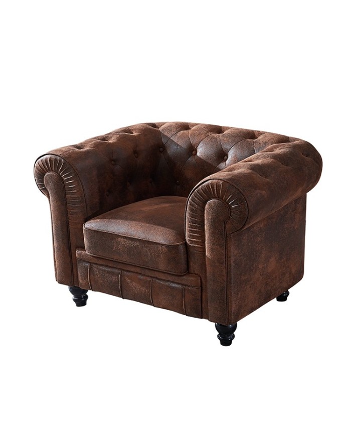 Sillón CHESTER, similpiel vintage