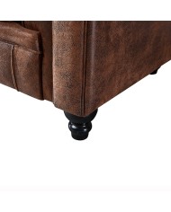 Sofá CHESTER, 2 plazas, similpiel vintage