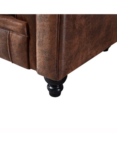 Sofá CHESTER, 3 plazas, similpiel vintage