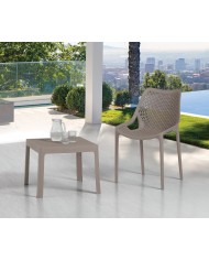 Silla BILL, apilable,  polipropileno blanco*