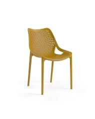 Silla BILL, apilable,  polipropileno blanco*