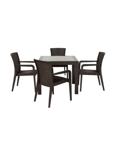 Sillón JAZMIN, apilable, polipropileno antracita