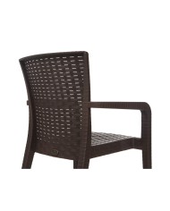 Sillón JAZMIN, apilable, polipropileno antracita