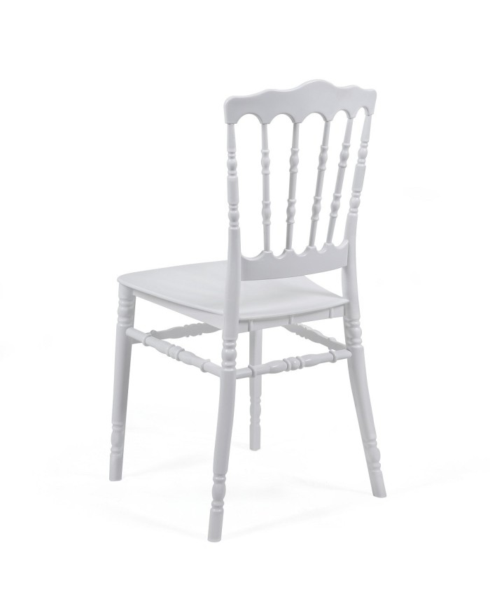 Silla WEDDING, apilable, polipropileno blanco