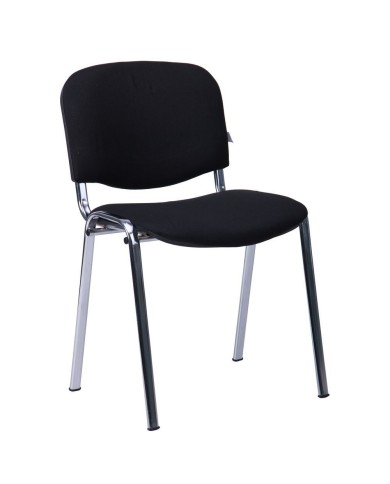 Silla NIZA NEW AM, chasis cromado, tejido A1, color negro*