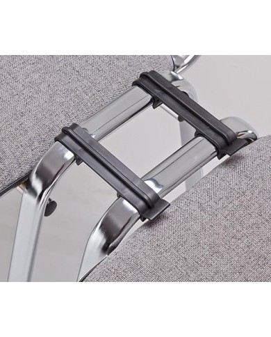 Silla NIZA NEW AM, chasis cromado, tejido A20, color azul*