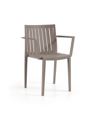 Sillón CHOPIN, apilable,  polipropileno blanco*