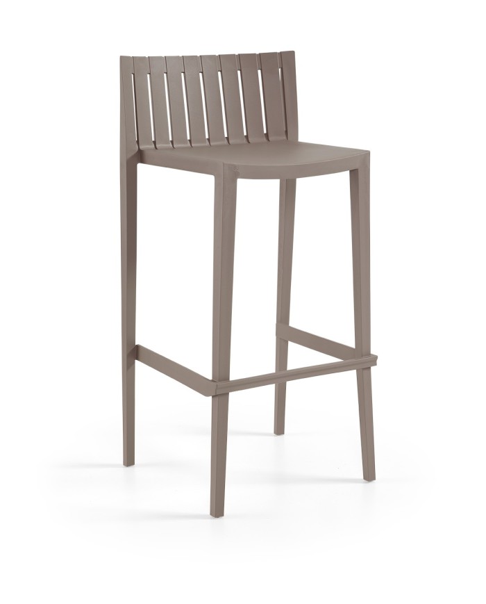 Taburete CHOPIN 99, apilable, polipropileno blanco