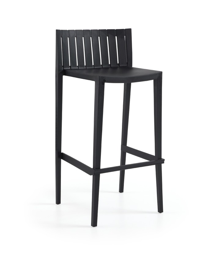 Taburete CHOPIN 99, apilable, polipropileno blanco