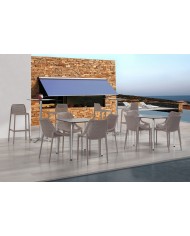 Silla BILL, apilable,  polipropileno antracita