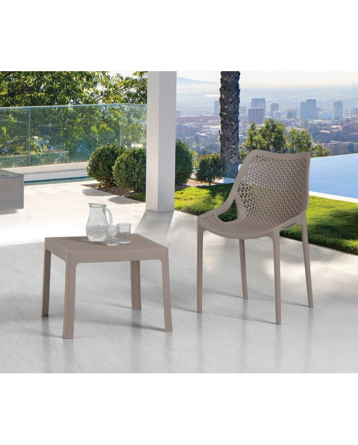 Silla BILL, apilable,  polipropileno antracita