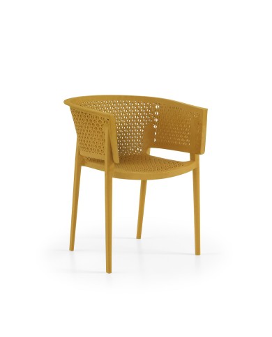 Sillón BILL, apilable,  polipropileno antracita