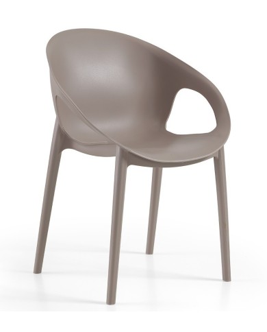 Silla COSMOS, apilable,  polipropileno tórtora