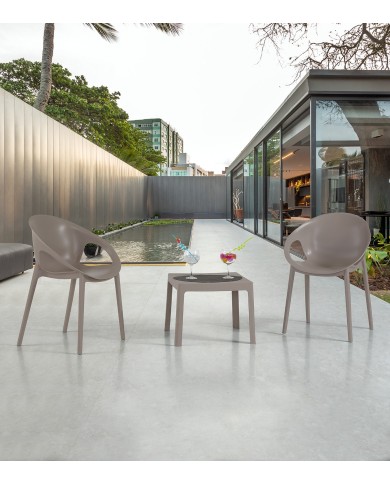 Silla COSMOS, apilable,  polipropileno tórtora