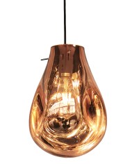 Lámpara MEISSA, colgante, cristal bronce