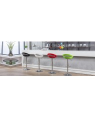 Taburete FLIT (M), cromado, abs negro