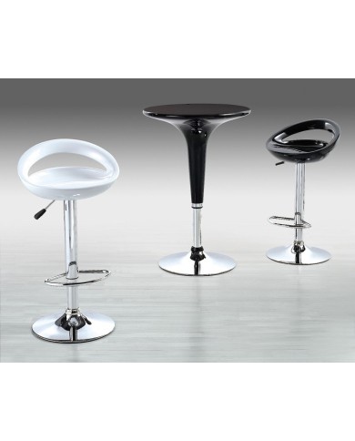 Taburete FLIT (M), cromado, abs negro