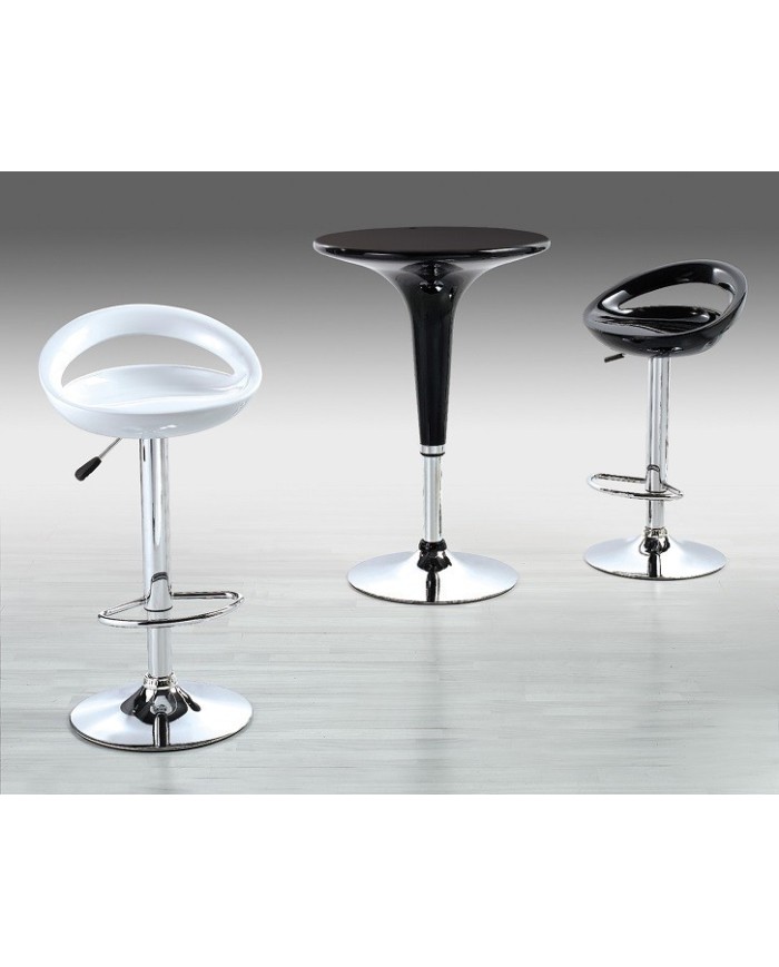 Taburete FLIT (M), cromado, abs negro