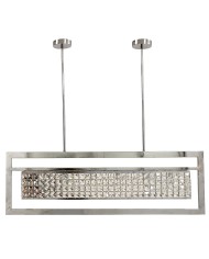 Lámpara ATRIA, colgante, metal, cristal