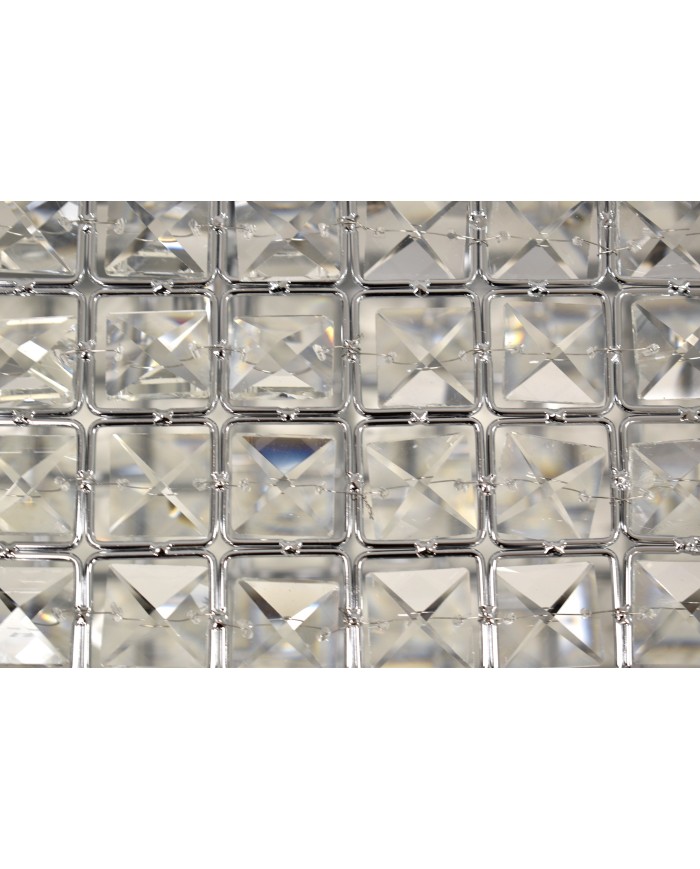 Lámpara ATRIA, colgante, metal, cristal