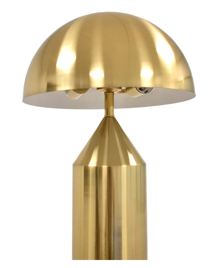 Lámpara MACAO, de pie, metal, dorada