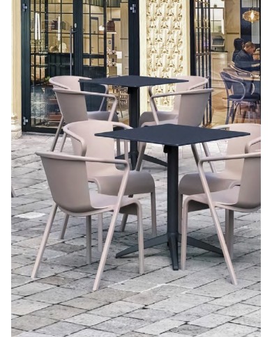 Sillón LUGO, apilable,  polipropileno blanco*