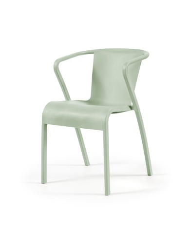 Sillón LUGO, apilable,  polipropileno blanco*