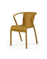 Sillón LUGO, apilable,  polipropileno blanco*