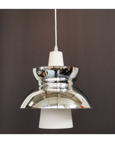 Lámpara JÚPITER, colgante, metal, plata