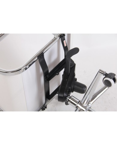 Sillón de oficina MAX NEW, giratorio, malla blanca