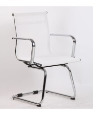 Sillón de oficina MAX NEW, fijo, malla blanca