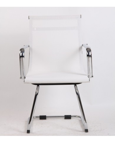 Sillón de oficina MAX NEW, fijo, malla blanca