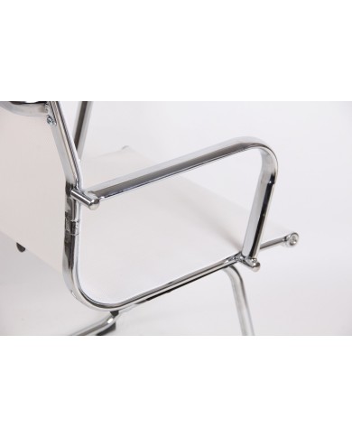 Sillón de oficina MAX NEW, fijo, malla blanca