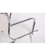 Sillón de oficina MAX NEW, fijo, malla blanca