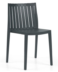 Silla CHOPIN, apilable,  polipropileno antracita