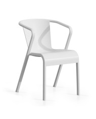 Sillón LUGO, apilable,  polipropileno tórtora