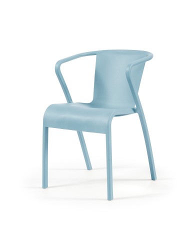 Sillón LUGO, apilable,  polipropileno tórtora