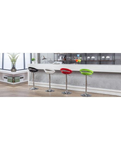 Taburete FLIT ( M ), cromado, abs blanco