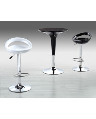 Taburete FLIT ( M ), cromado, abs blanco