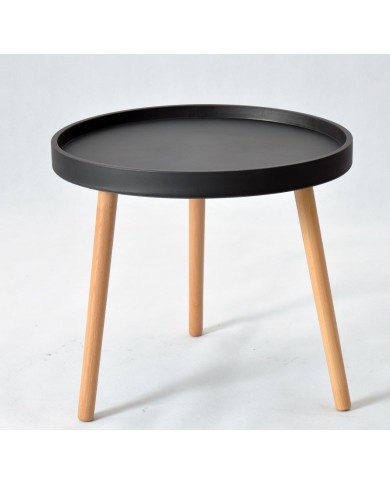 Mesa ANNIA ( M ), baja, madera, polipropileno negro