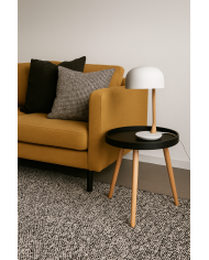 Mesa ANNIA ( M ), baja, madera, polipropileno negro