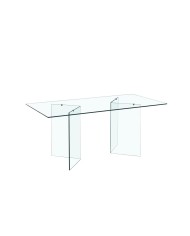 Mesa OTISH, cristal 180x90 cms