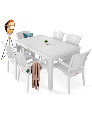 Sillón LIDO, apilable, polipropileno blanco