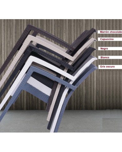 Silla LIDO, apilable, polipropileno blanco