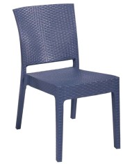 Silla LIDO, apilable, polipropileno gris oscuro