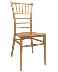Silla CHIAVARI NEW, apilable, polipropileno dorado
