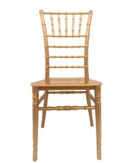 Silla CHIAVARI NEW, apilable, polipropileno dorado