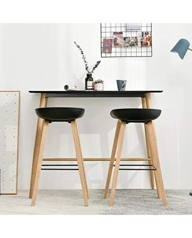 Taburete DANTE NEW (SU), metal, polipropileno negro